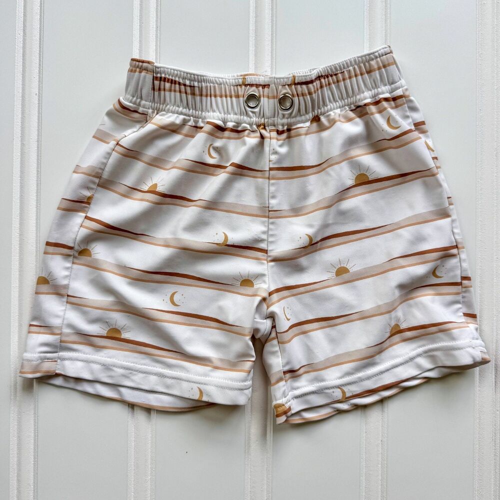 4/$10 - Sweet P Baby Co Toddler Boys Swim Trunks | Modern Boho